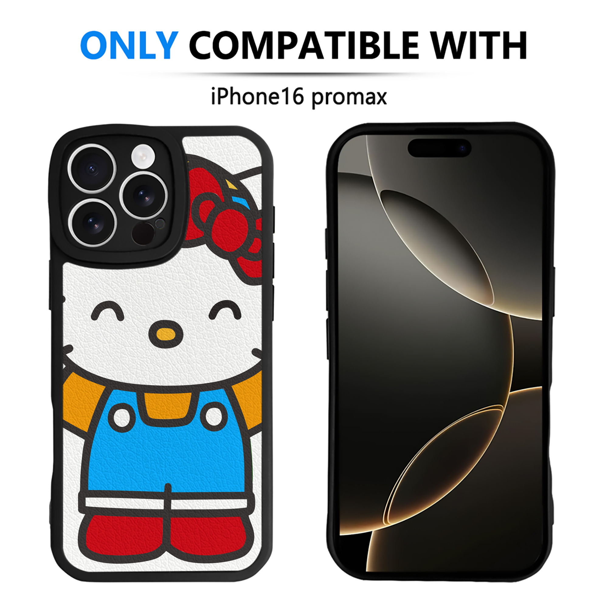 （画像用） Hello Kitty ハローキティ 【iPhone 16シリーズ対応】シリコンスマホケース（レザー調） 材質：シリコン